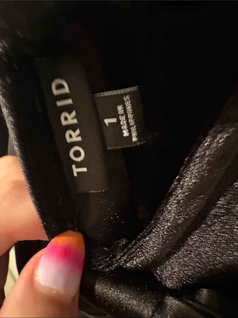 torrid Black Velvet Mini Dress with Bow Back - Picture 2 of 3